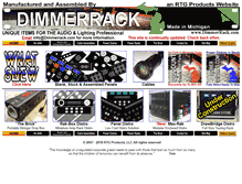 Tablet Screenshot of dimmerrack.com